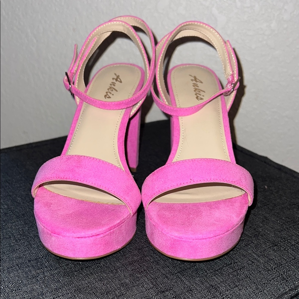 Pink Platform Heels - Picture 2 of 4